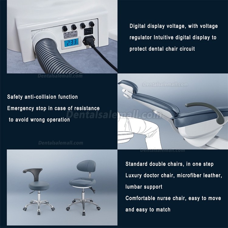 Tuojian® M200(L) Luxury Digital Dental Chair Unit Automatic Disinfection LCD Touch Screen